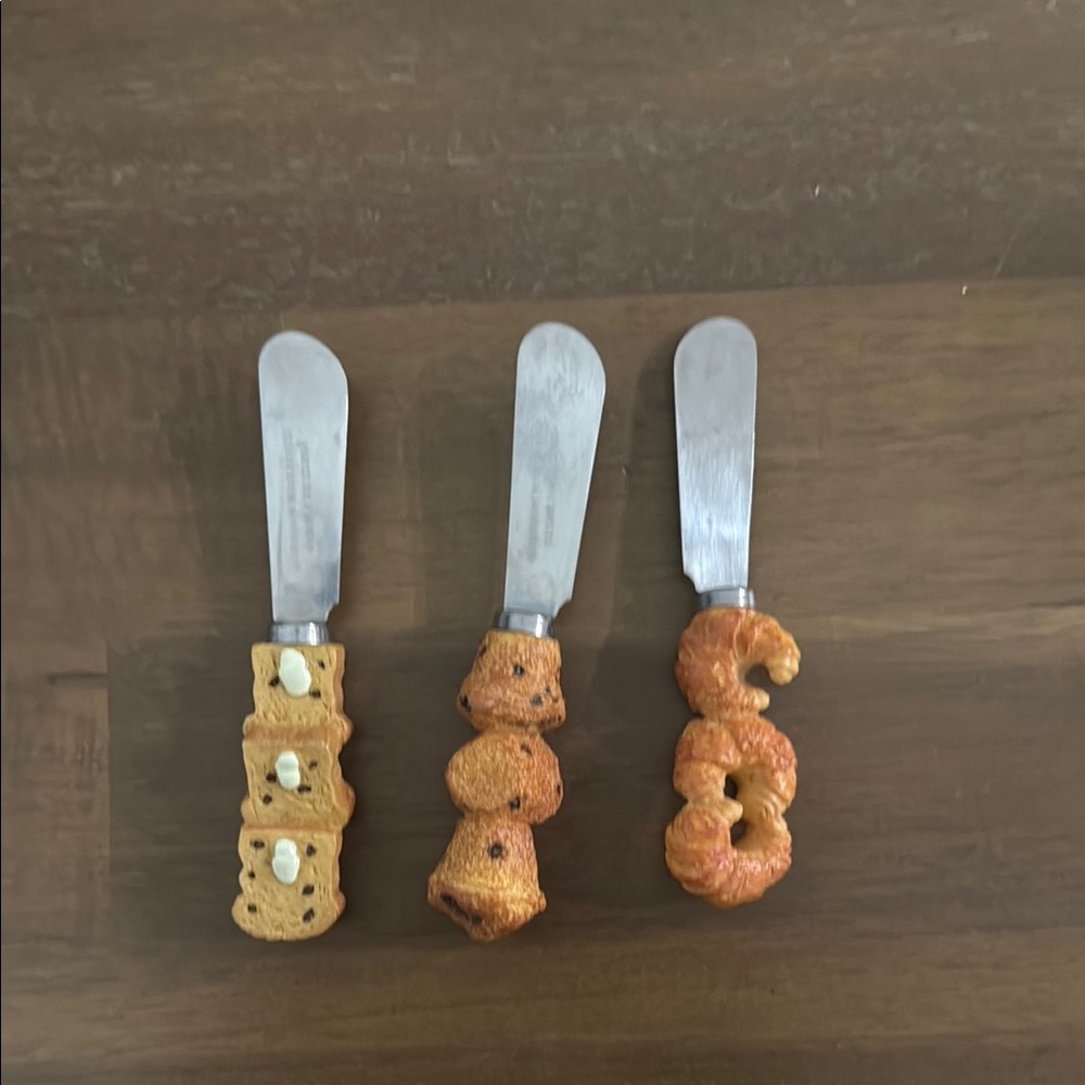 Unique Bread-Themed Spreaders (3 set)